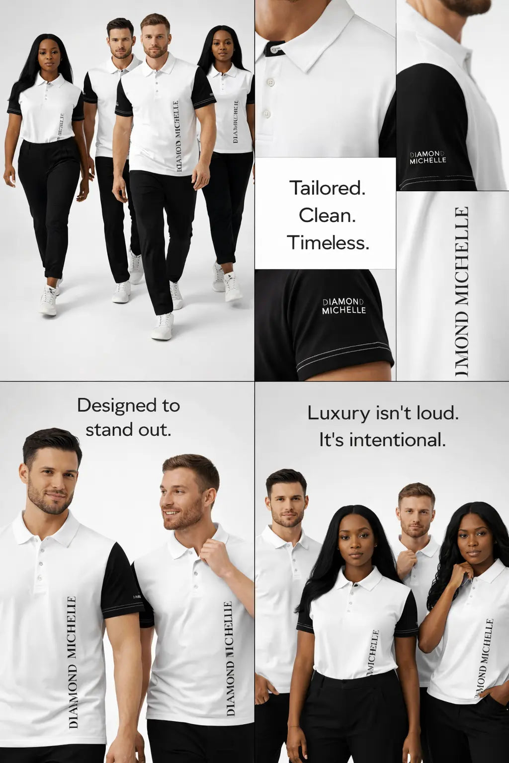 Luxury Slim Fit Polos: Where Streetwear Meets Sophistication DIAMOND MICHELLE