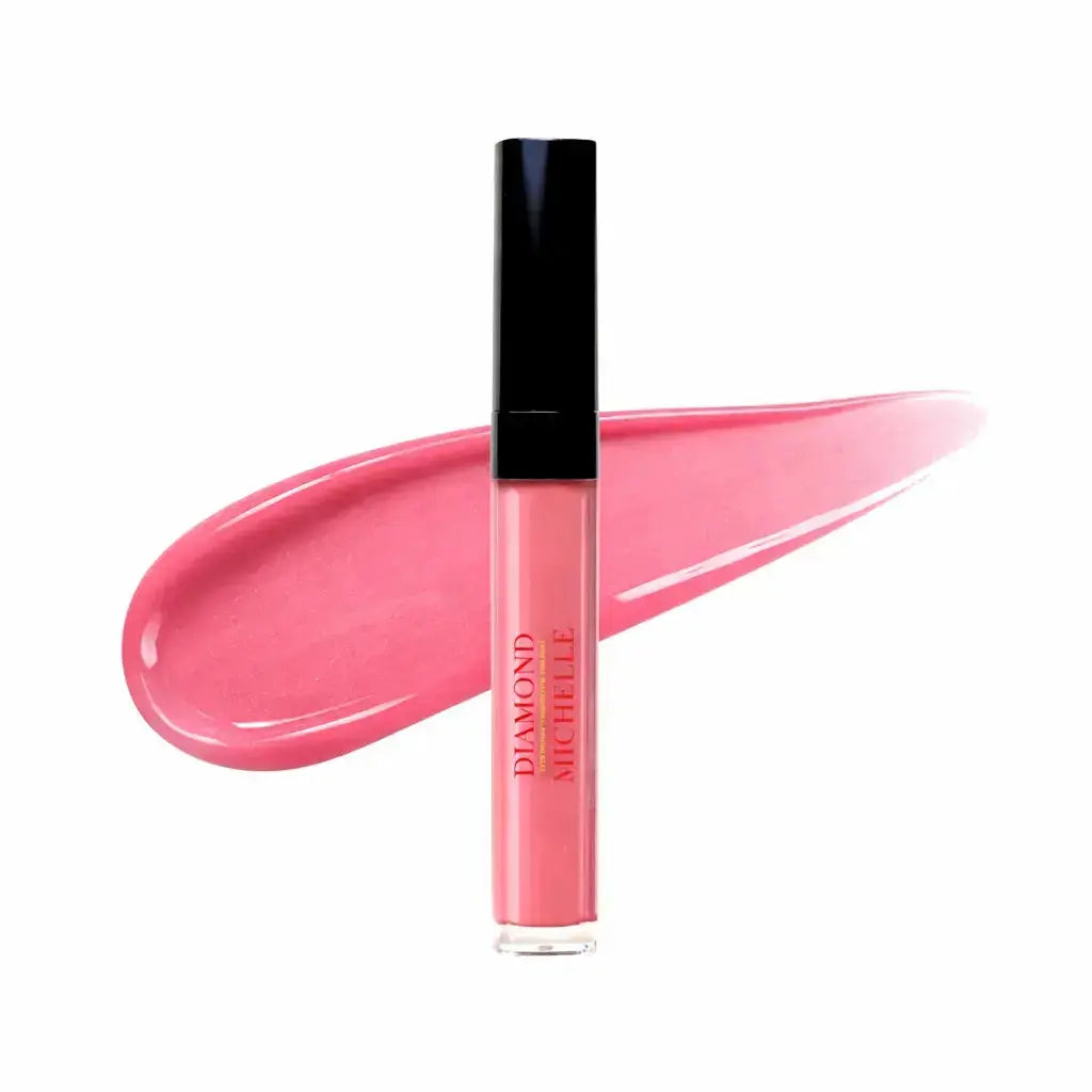 Diamond Glow Lip Oil - Party Cake Product Photo with Swatch
