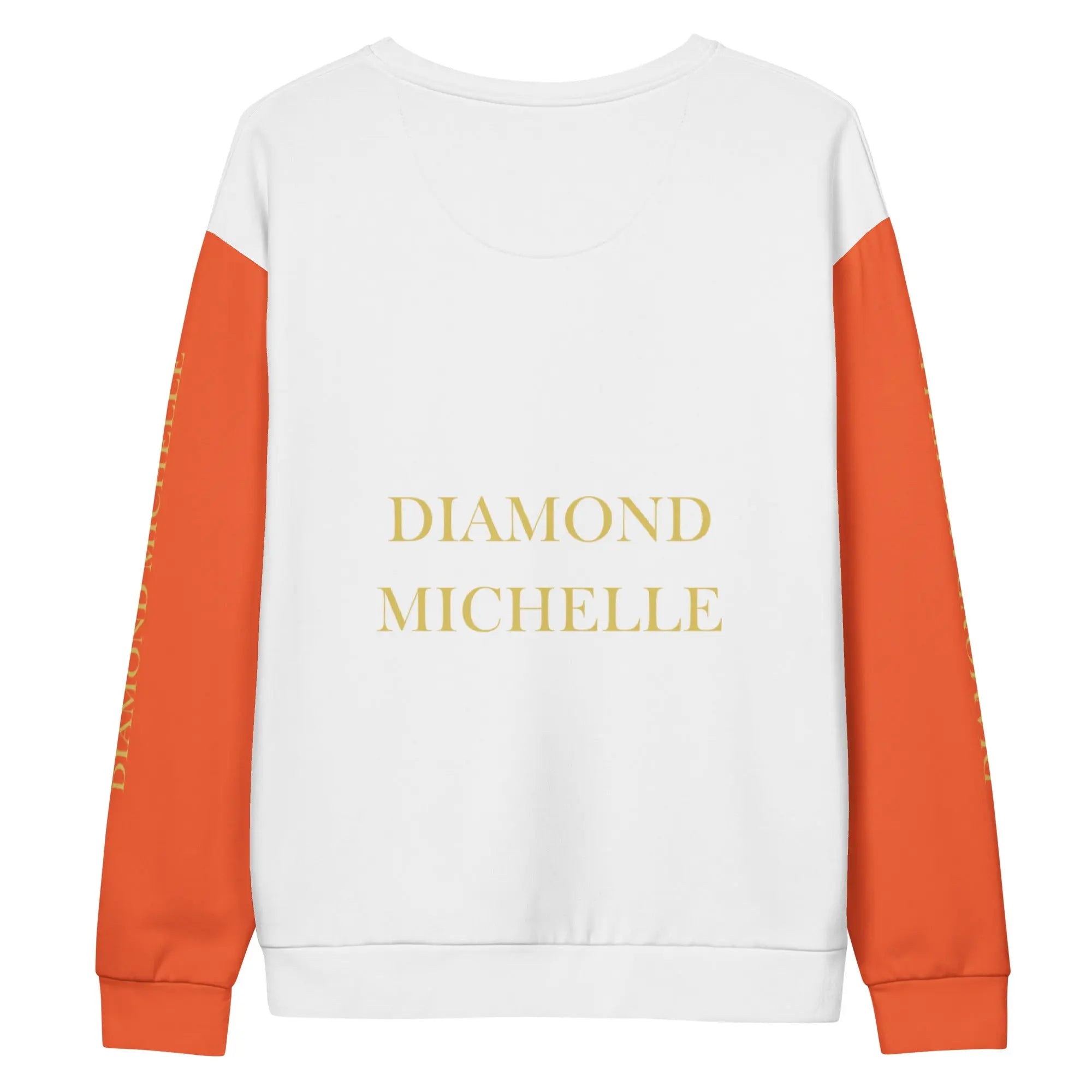 Diamond Michelle's Outrageous Orange Luxe Cotton Sweatshirt Product Photo (Back)