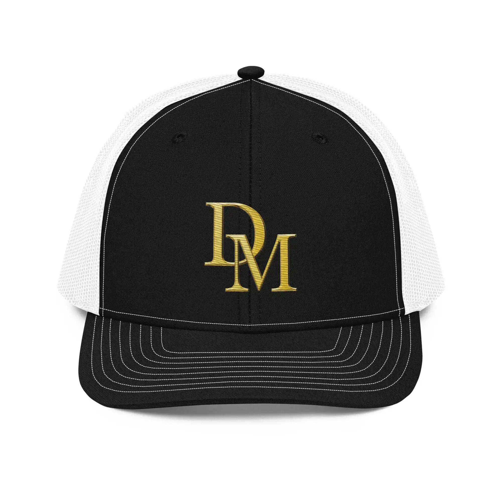 Black and white premium trucker cap luxury streetwear accessory by Diamond Michelle