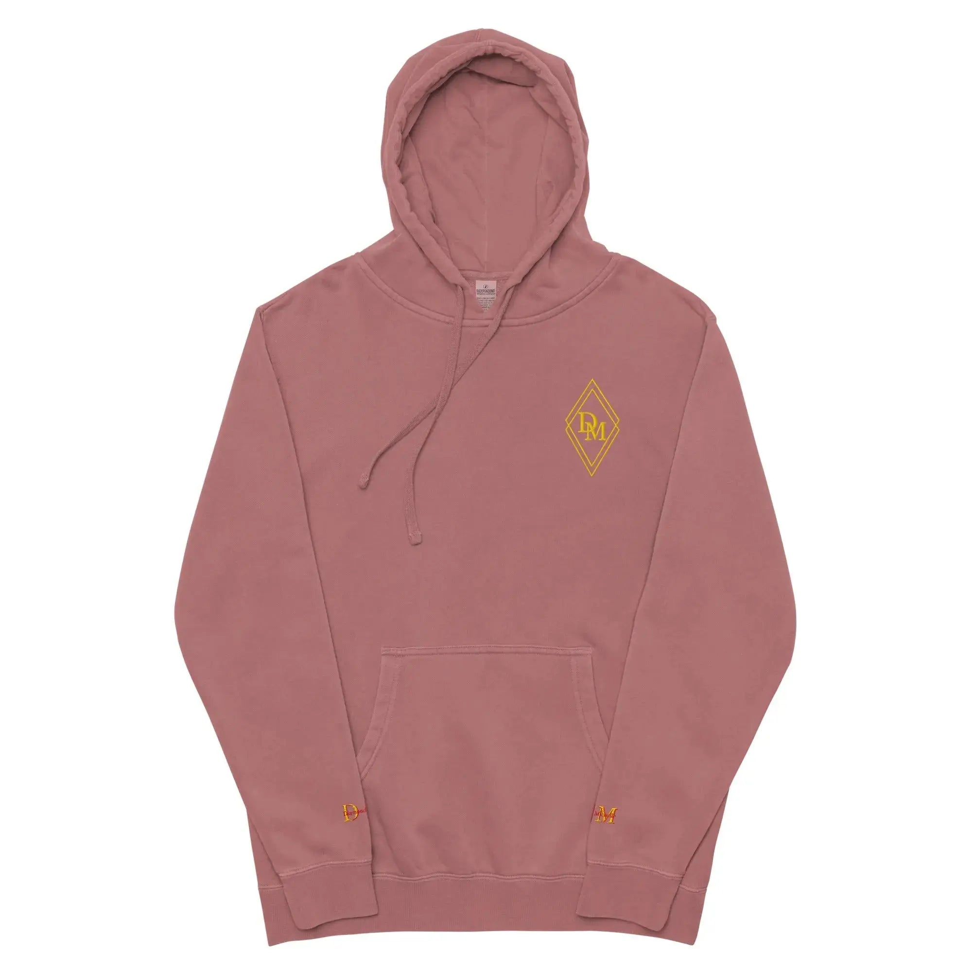 Diamond Michelle Unisex Maroon Pigment-Dyed Hoodie