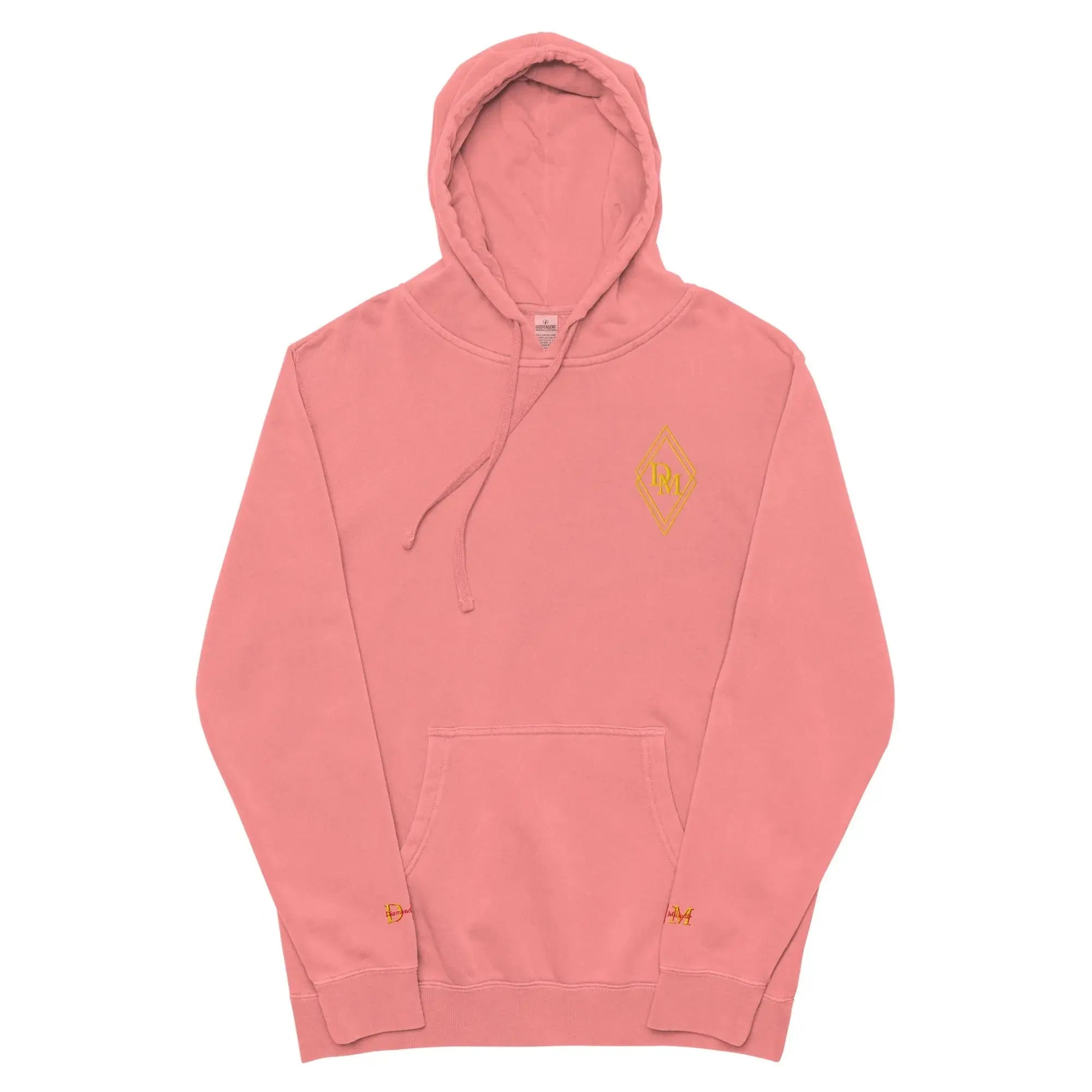 Diamond Michelle Unisex Pink Pigment-Dyed Hoodie