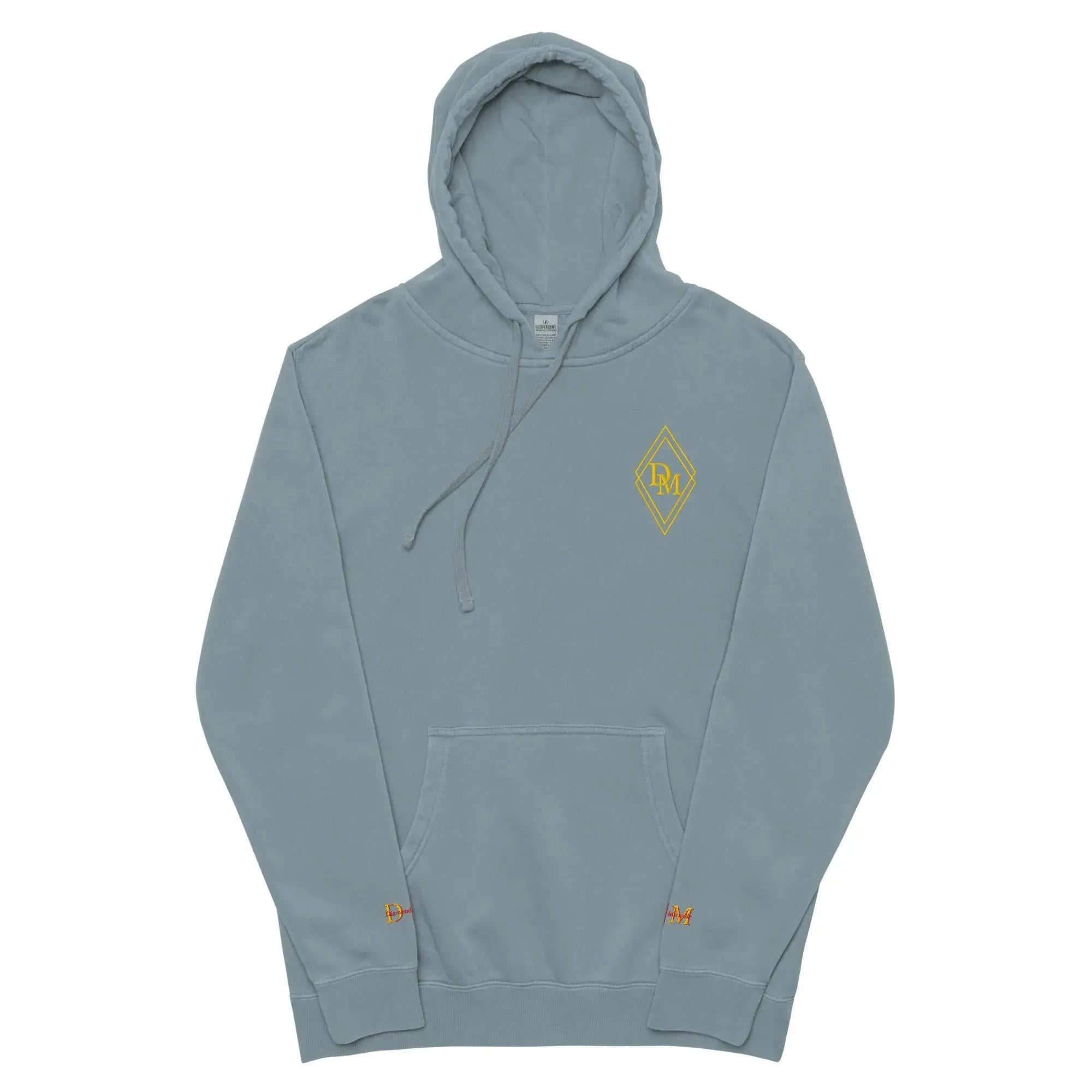 Diamond Michelle Unisex Slate Blue Pigment-Dyed Hoodie