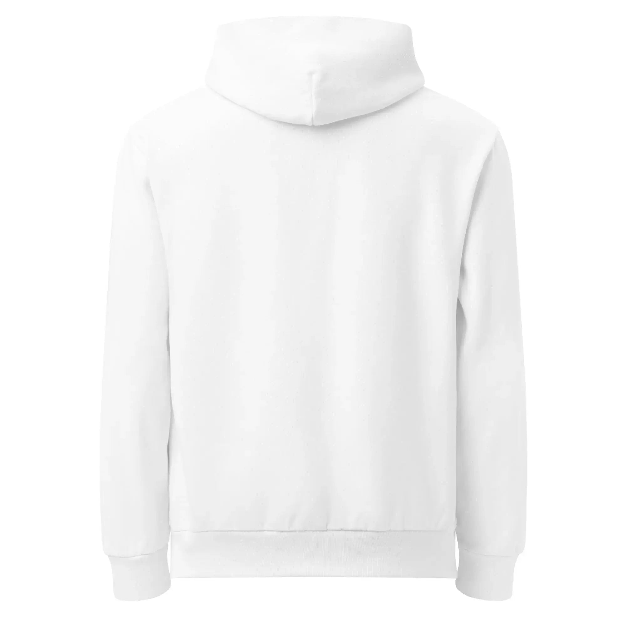 The Derrick Luxe Urban Hoodie (White) back view