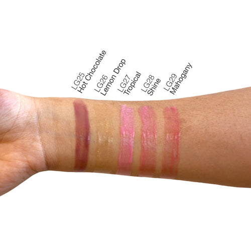 Diamond Glow Hot Chocolate Lip Gloss Pigmentation swatch