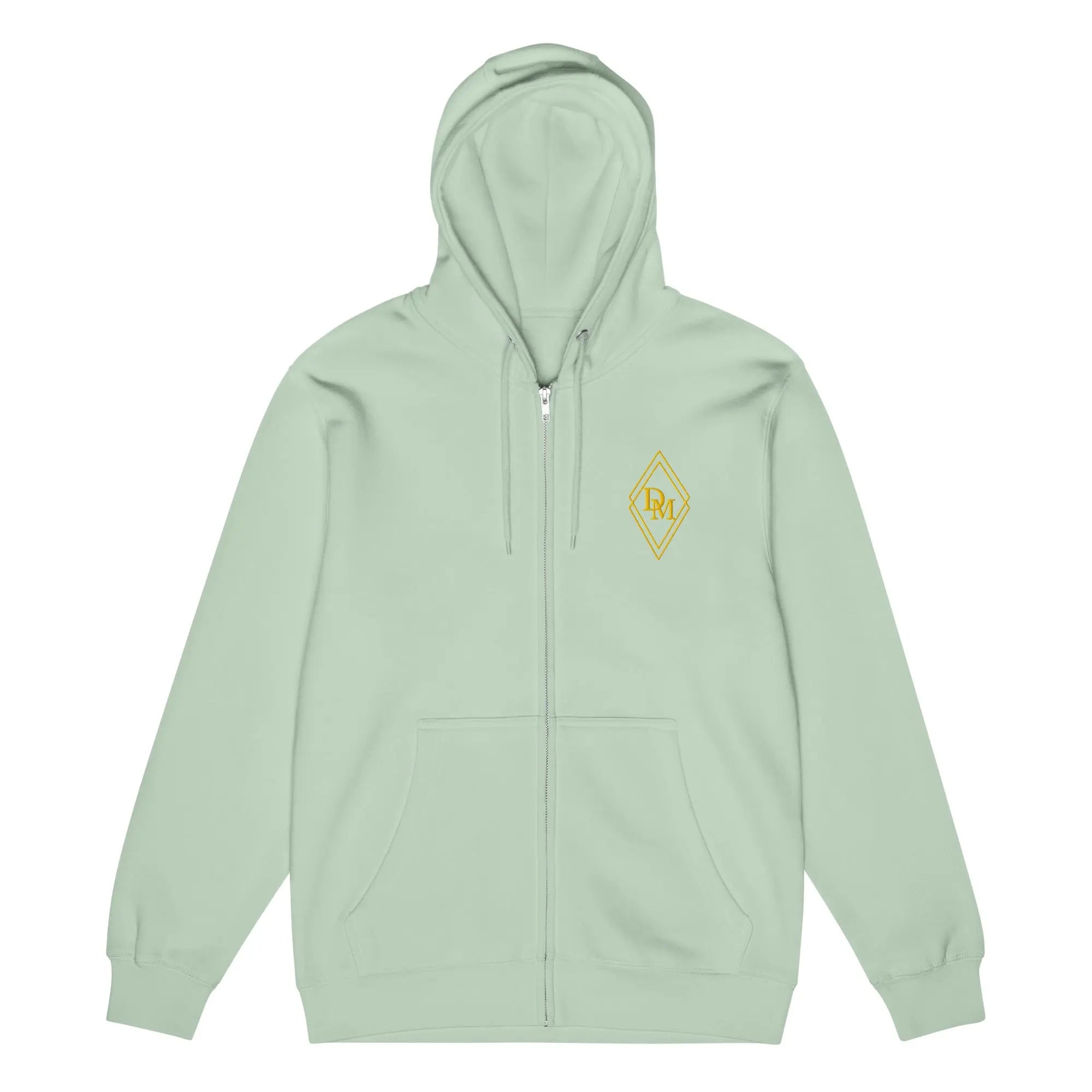 Premium zip up hoodie in seafoam luxury streetwear by Diamond Michelle