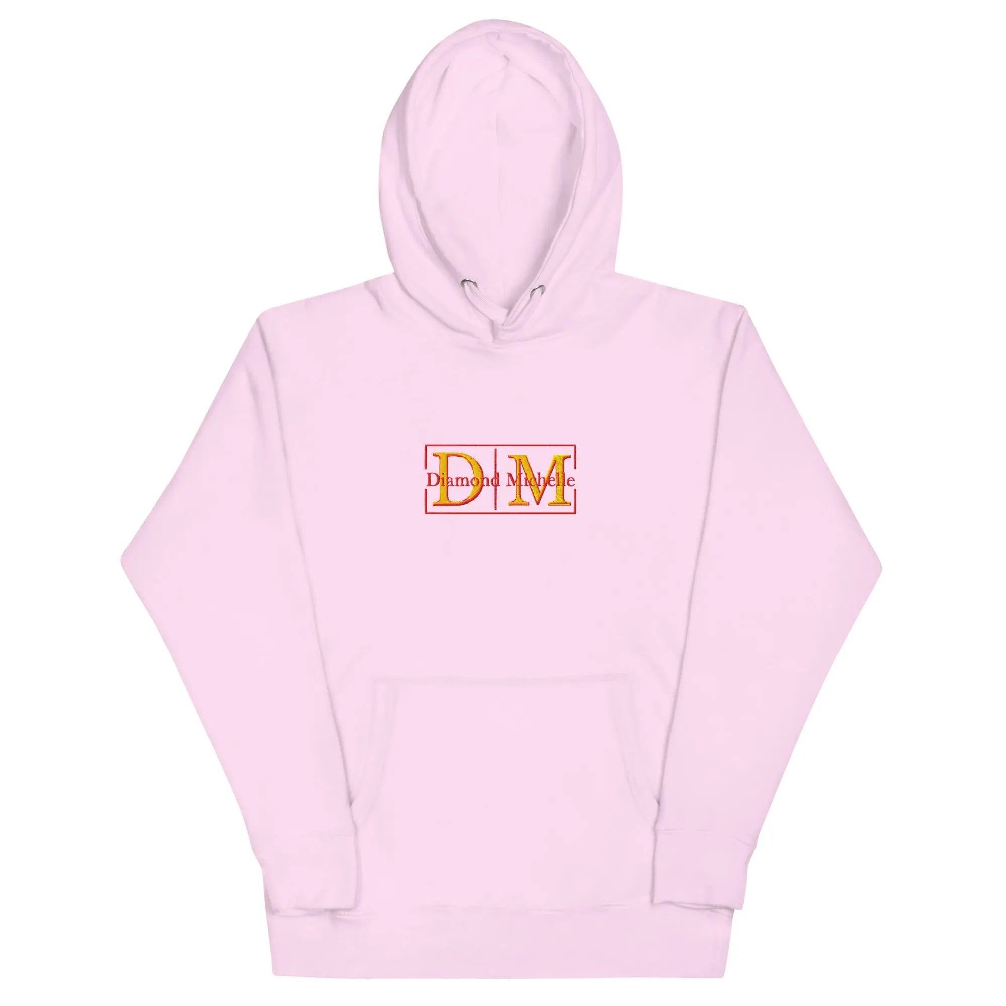 Lavender unisex luxury pullover hoodie with structured silhouette by Diamond Michelle