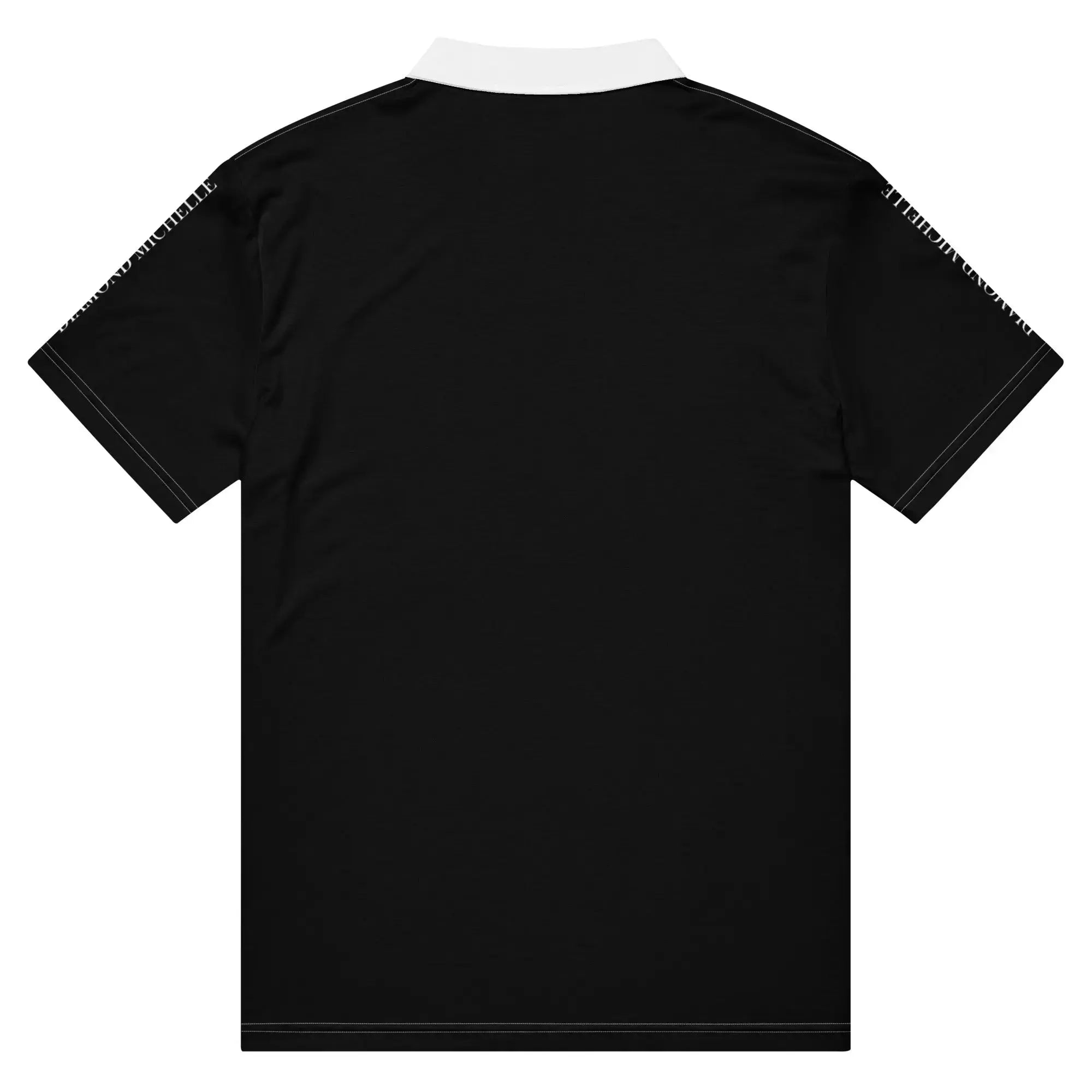 Men’s luxury slim fit polo shirt lightweight stretch fabric close-up