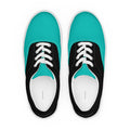 Men's Iris Blue, Black, and White K Smith Lace-Ups front view on a white background