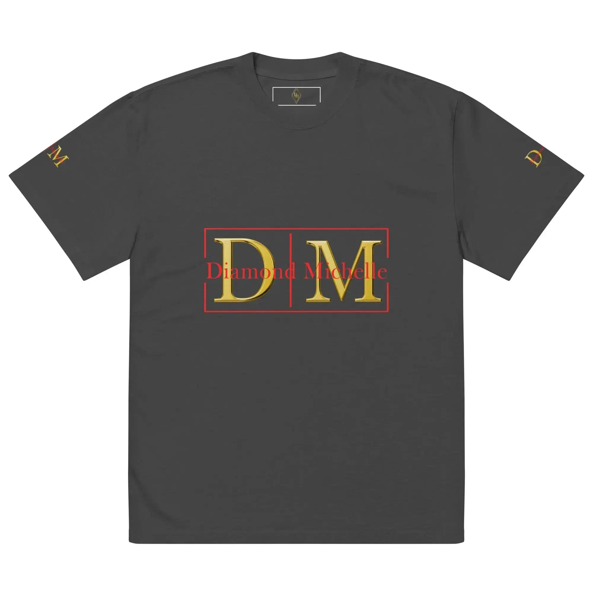 Diamond Michelle Oversized Faded Black T-shirt