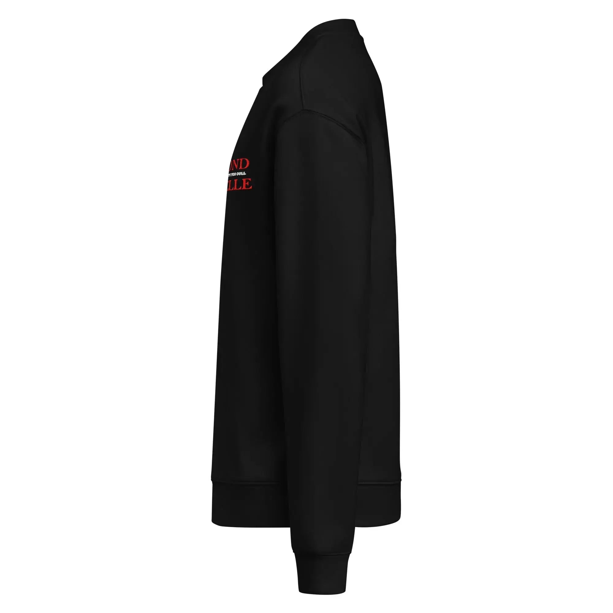 Diamond Michelle Black Unisex Relax Crew Neck Sweatshirt (Left Side View)