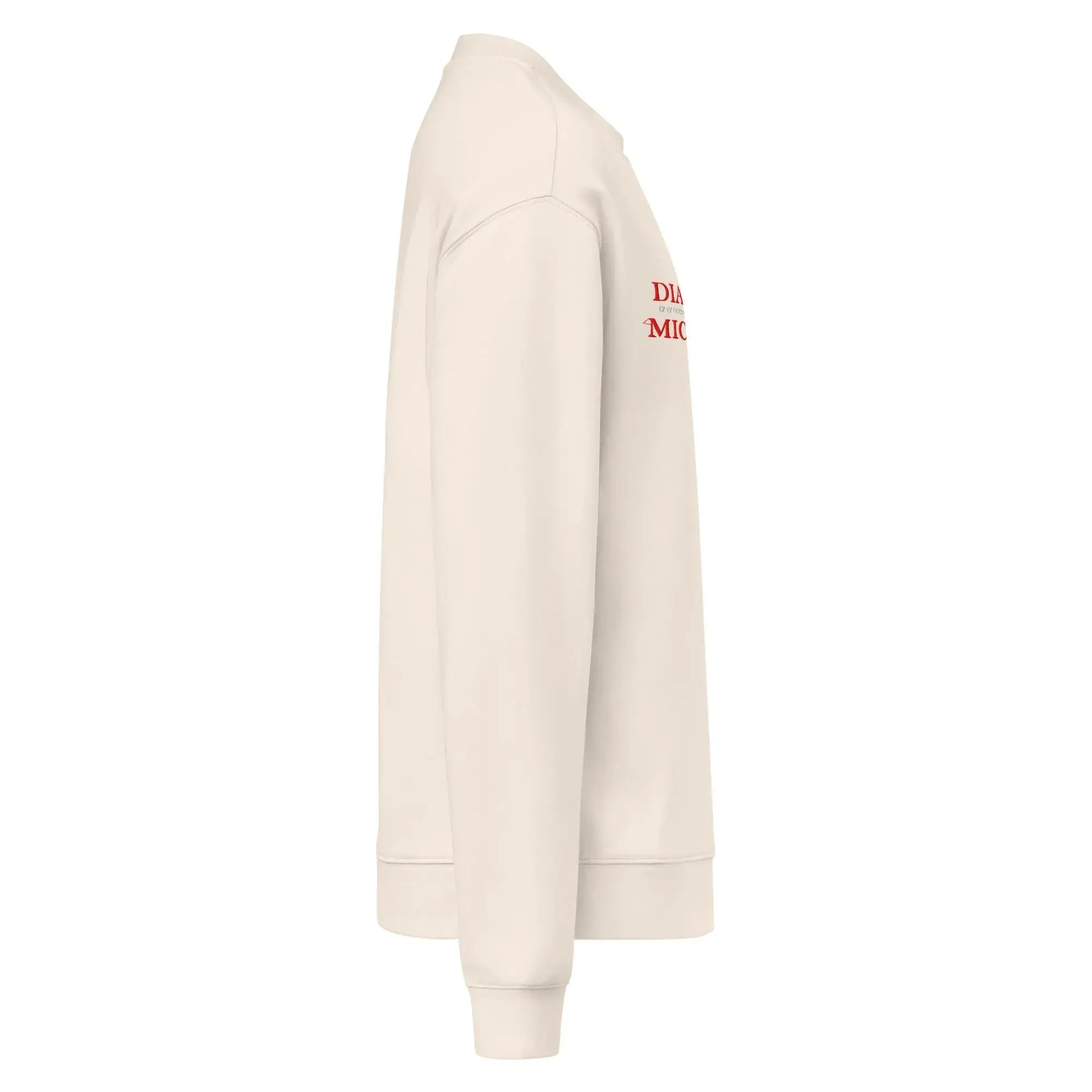 Diamond Michelle Bone Unisex Relax Crew Neck Sweatshirt (Right Side View)