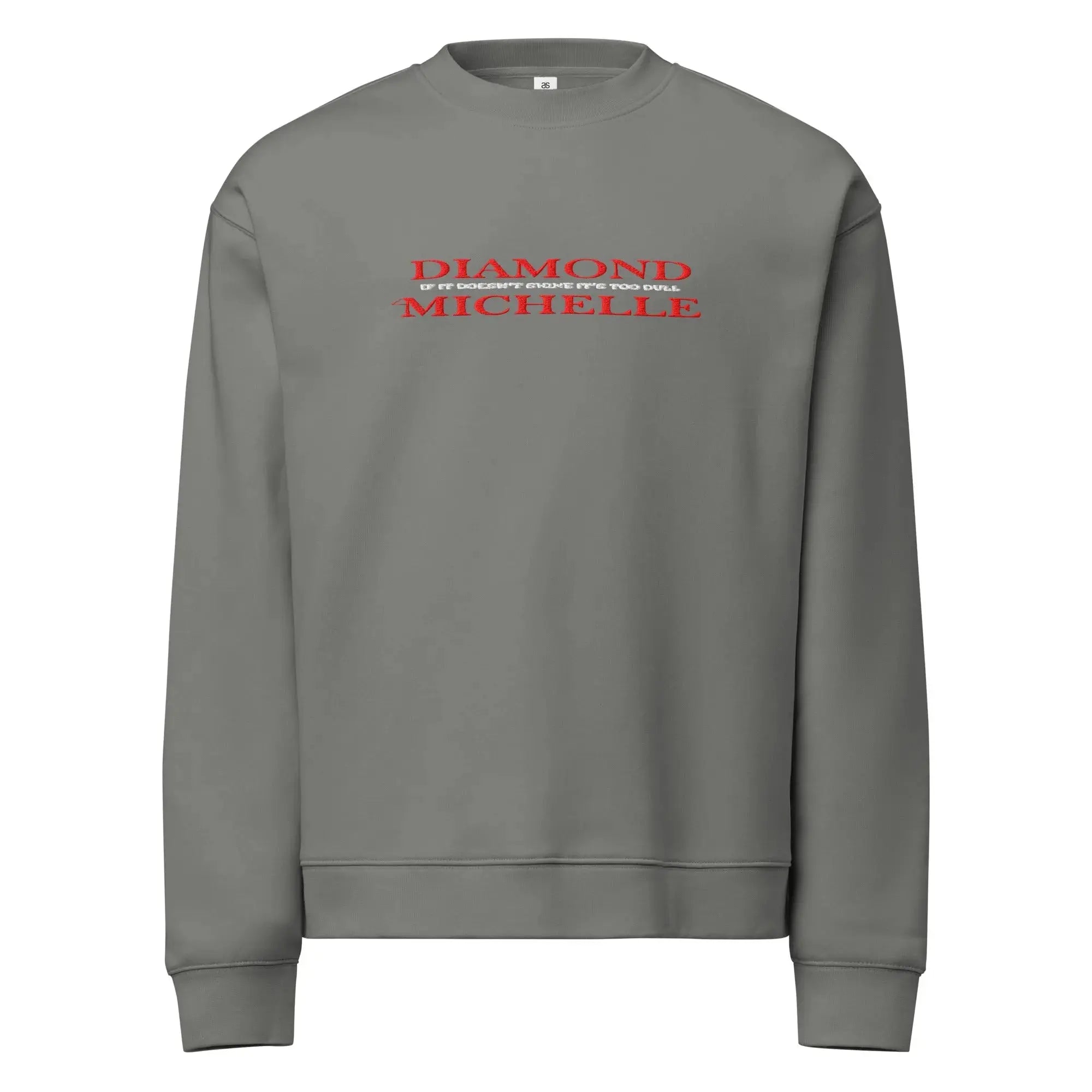 Diamond Michelle Shadow Unisex Relax Crew Neck Sweatshirt (Front View)
