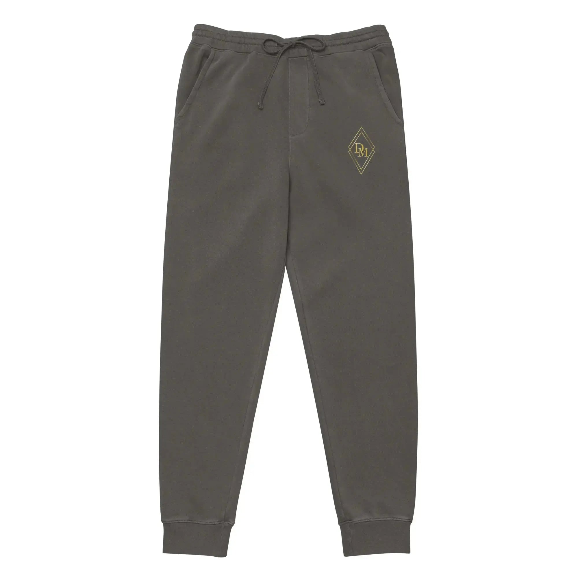 Diamond Michelle Unisex Black Pigment-Dyed Sweatpants