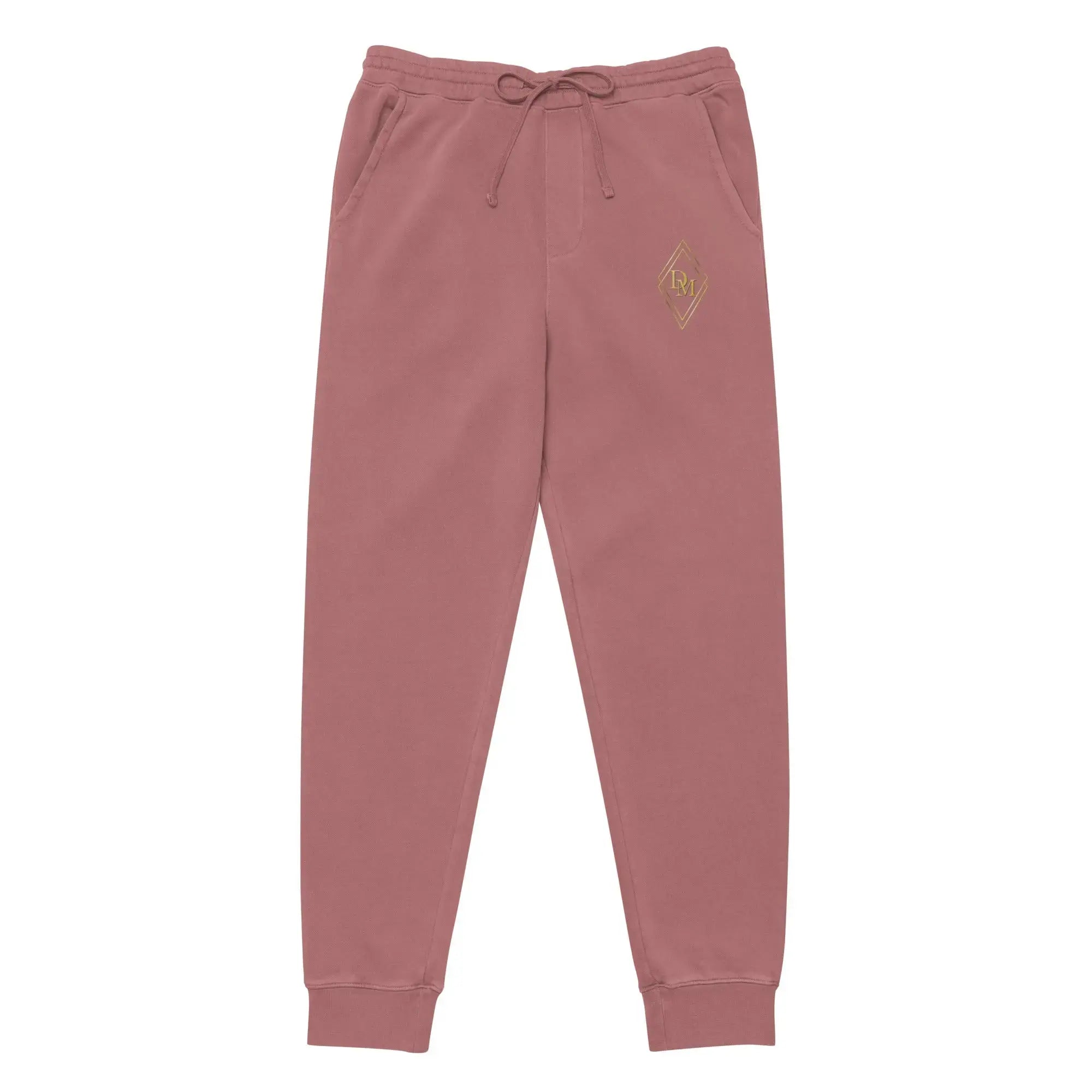 Diamond Michelle Unisex Maroon Pigment-Dyed Sweatpants
