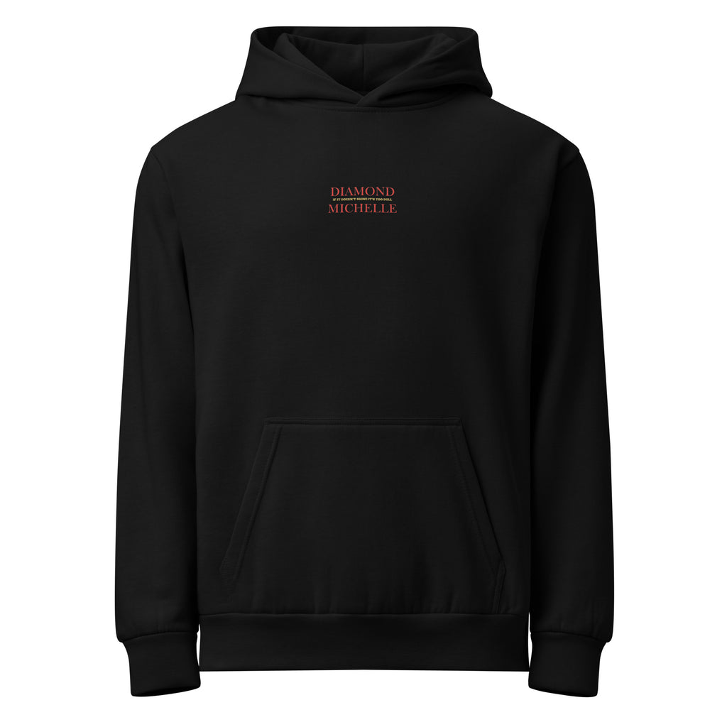 The Derrick Luxe Urban Hoodie (Black) front view