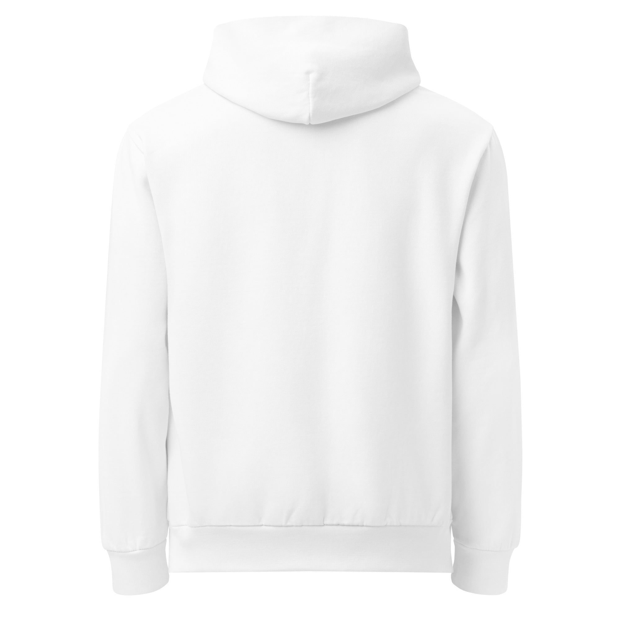 The Derrick Luxe Urban Hoodie (White) back view