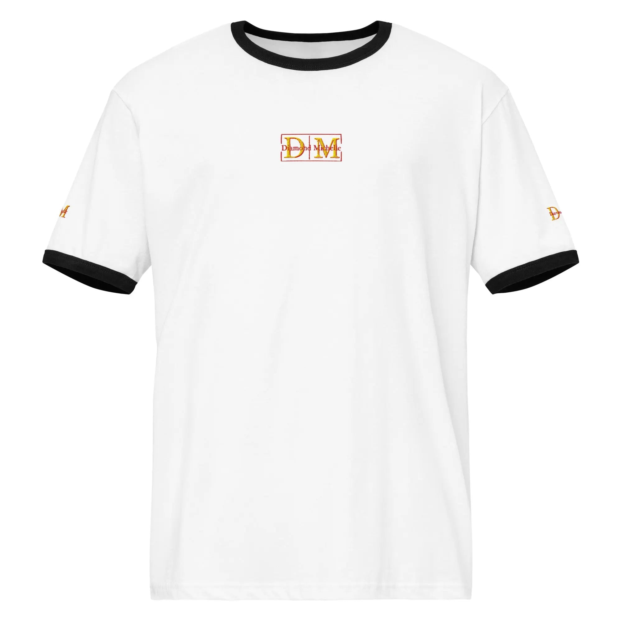 Diamond Michelle Unisex 2-Tone T-Shirt (White and Black)