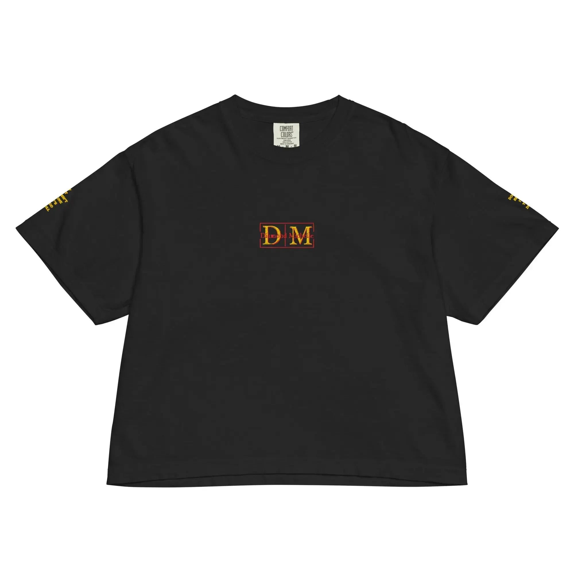 Women’s Diamond Michelle Heavyweight Black T-Shirt