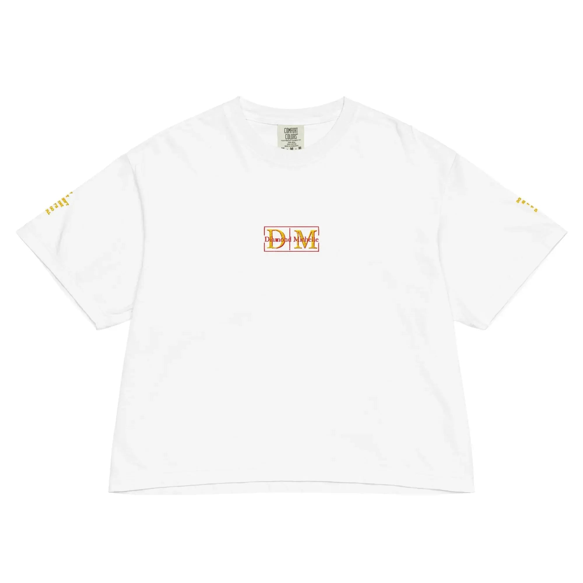 Women’s Diamond Michelle Heavyweight White T-Shirt